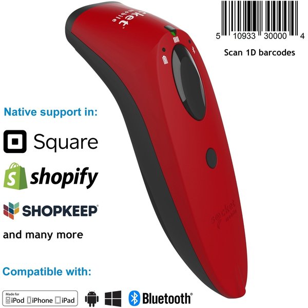 Socket Mobile Red 2D Barcode And Passport Reader. CX3440-1895